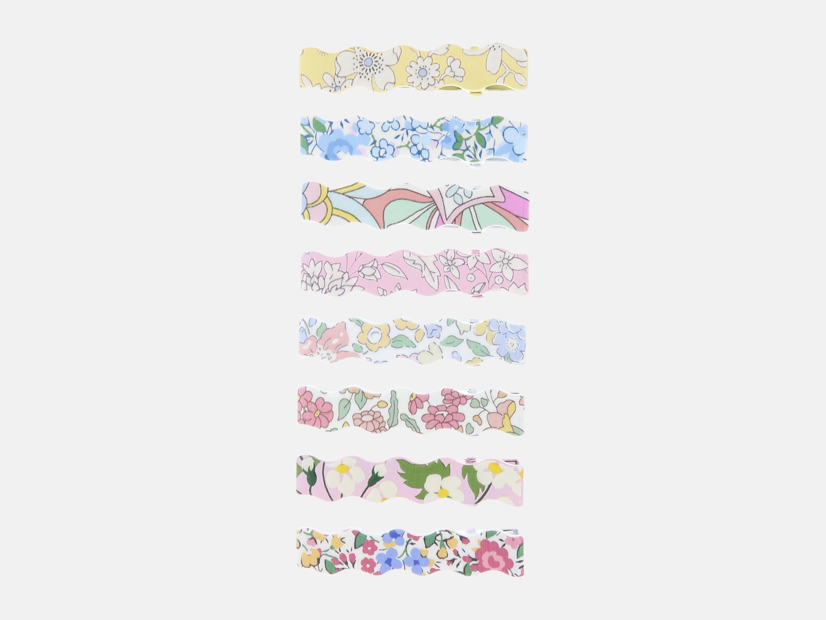 Meri Meri x Liberty Wavy Hair Clips (8) | Holme & Moss