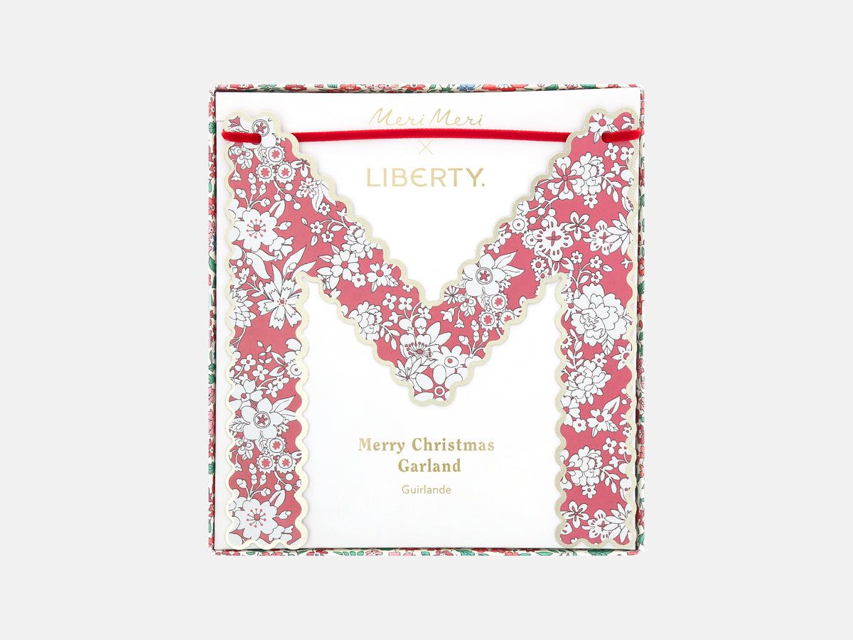 Meri Meri x Liberty Merry Christmas Garland | Holme & Moss