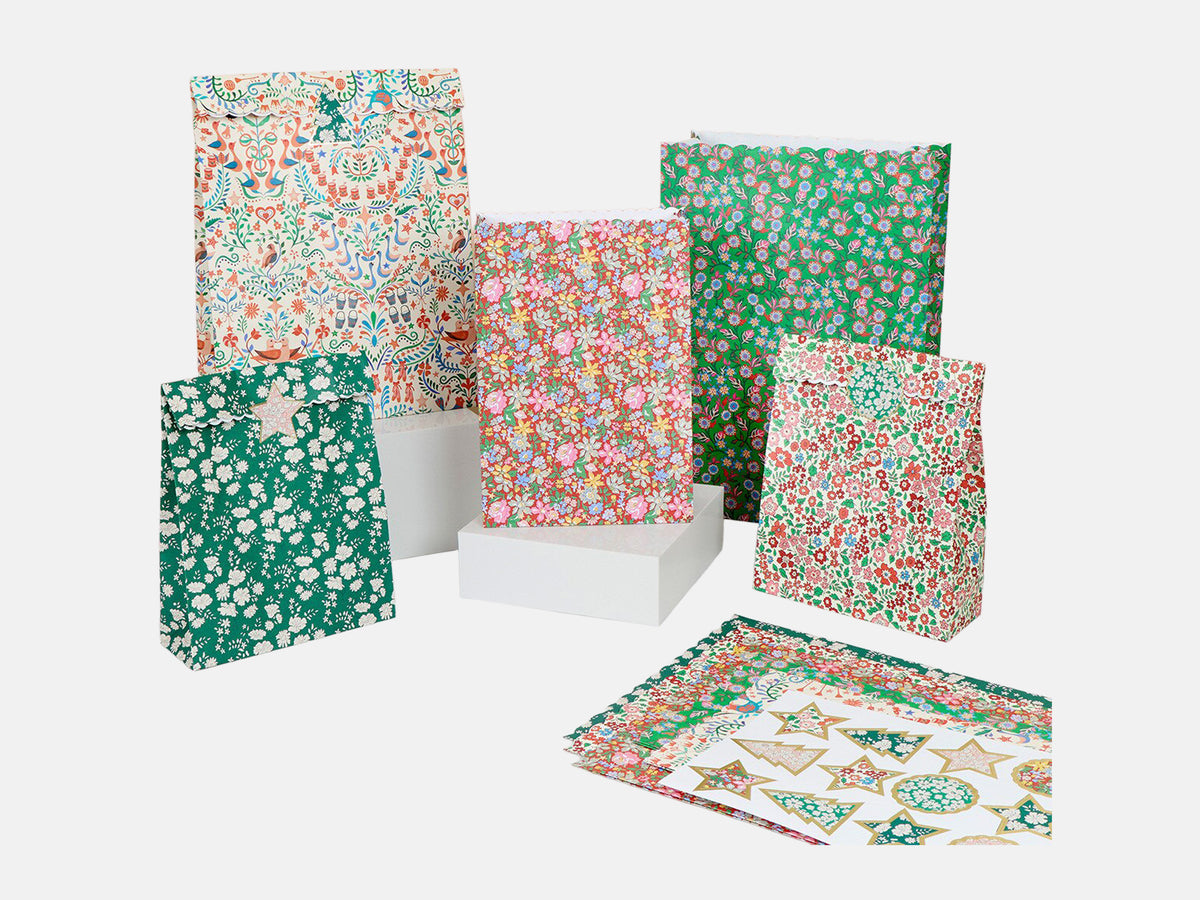Meri Meri x Liberty Paper Gift Bags (10) | Holme & Moss