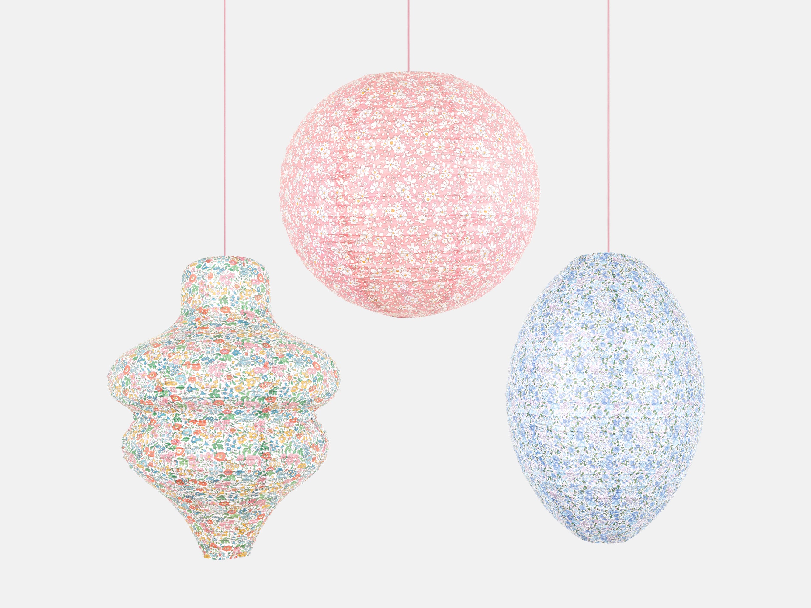 Meri Meri x Liberty Pastel Floral Lanterns (3) | Holme & Moss