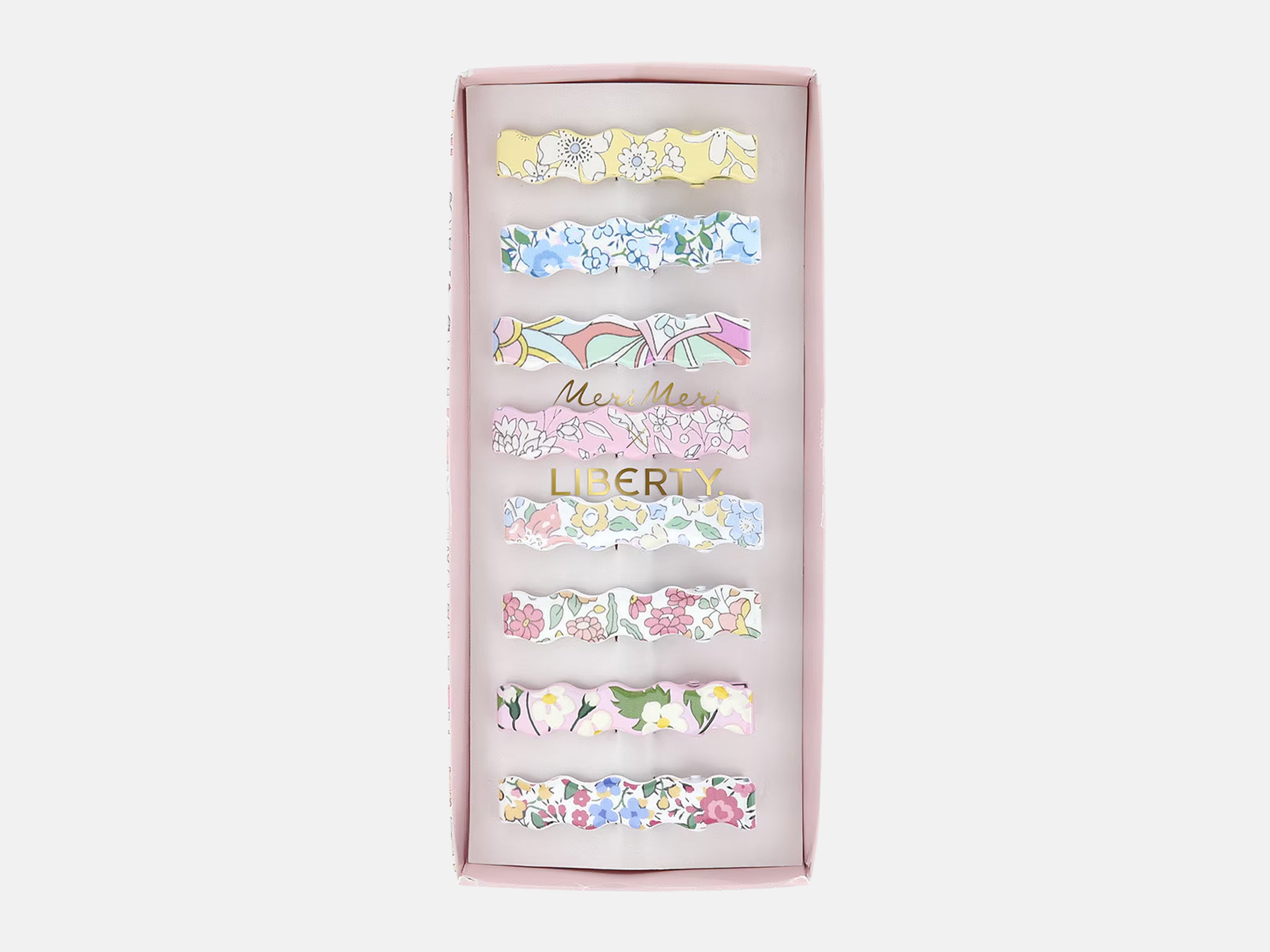 Meri Meri x Liberty Wavy Hair Clips (8) | Holme & Moss