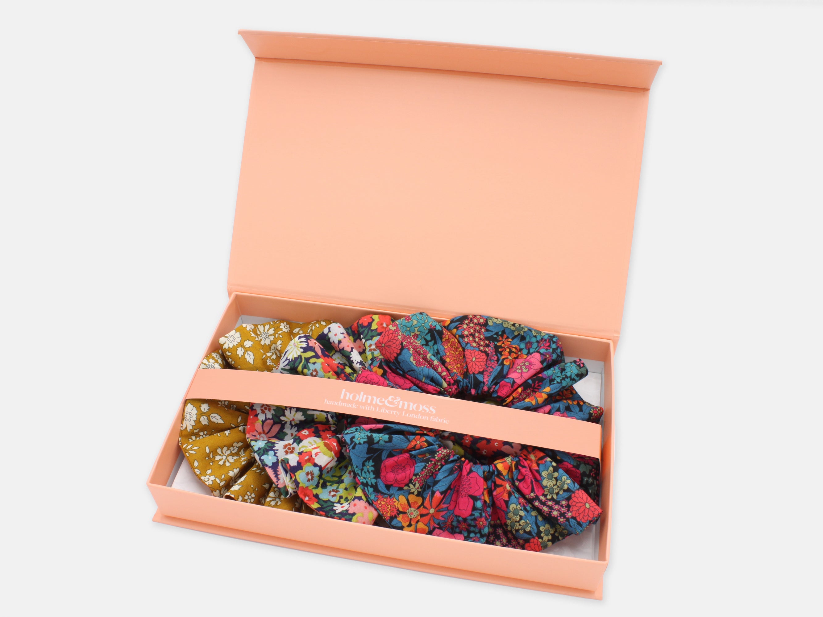 Liberty London Print Scrunchie Gift Box, Set of 3, Pop Classics Collection, Large | Holme & Moss