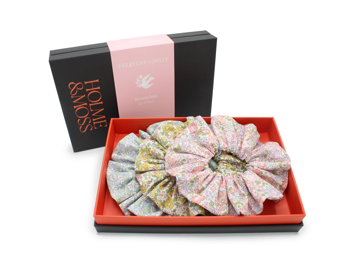 Scrunchie Gift Box - Set of Three, Liberty Fabrics Ditsy Florals Collection | Holme & Moss
