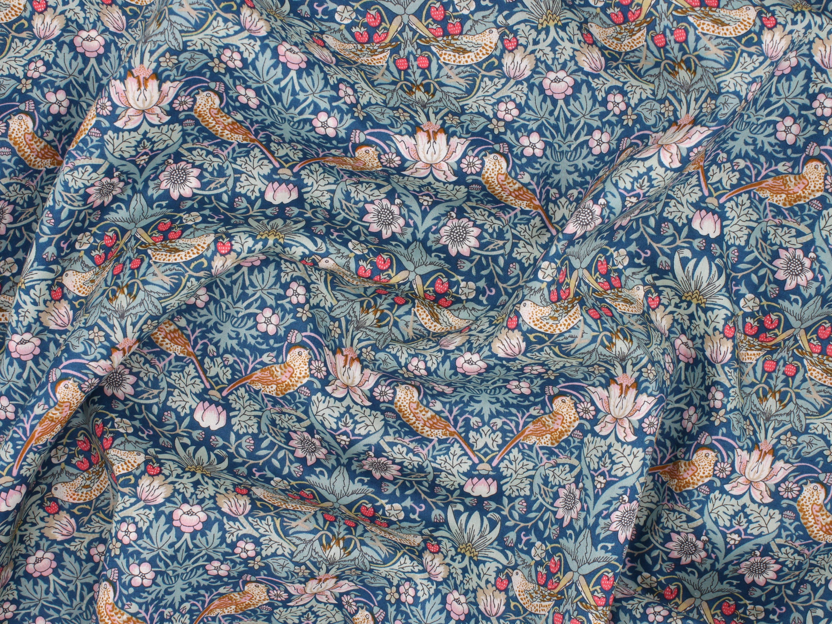 Strawberry Thief P Liberty London Tana Lawn Cotton Fabric | Holme & Moss Fabric Shop