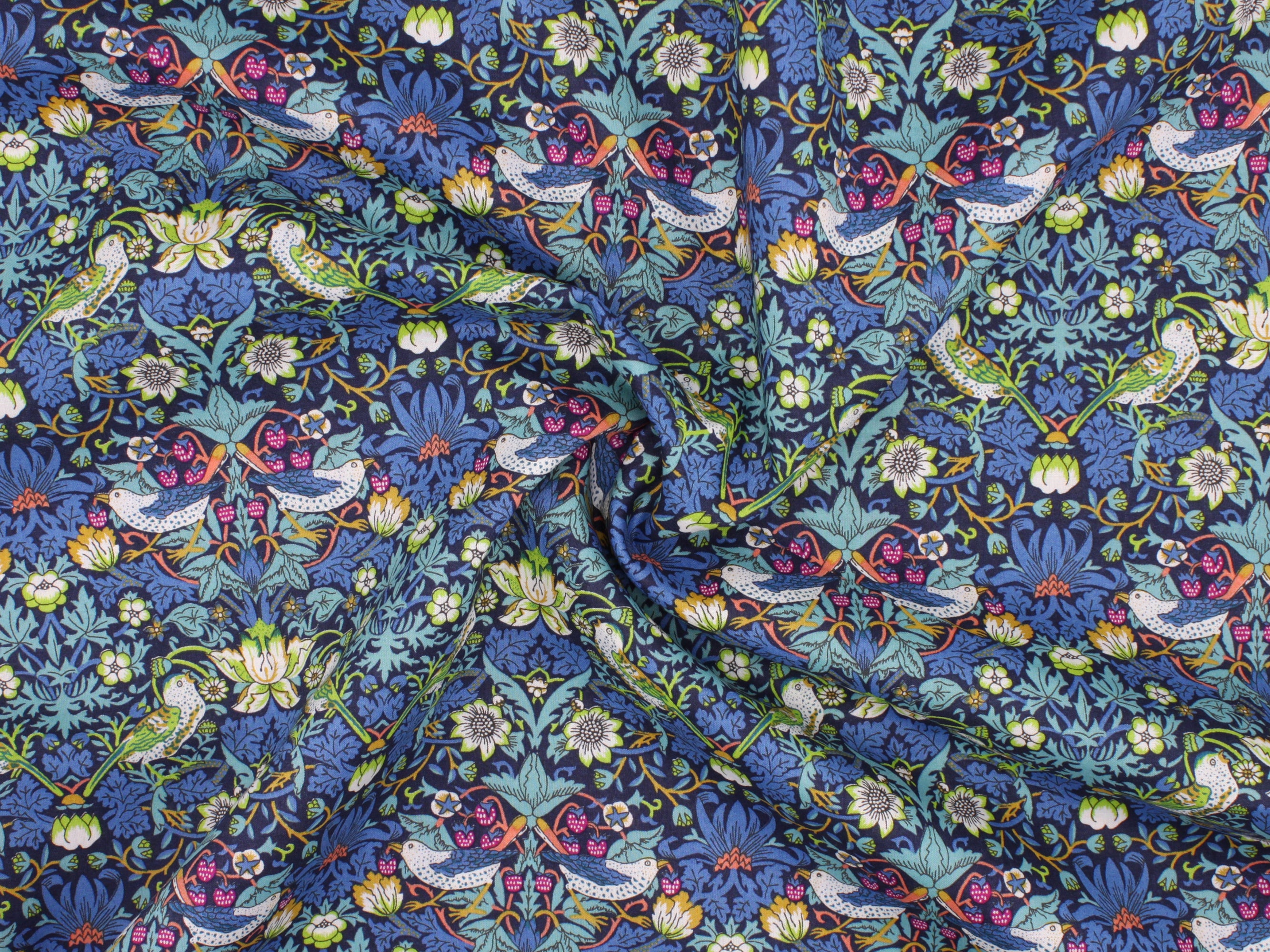 Strawberry Thief J Liberty London Tana Lawn Cotton Fabric | Holme & Moss Fabric Shop