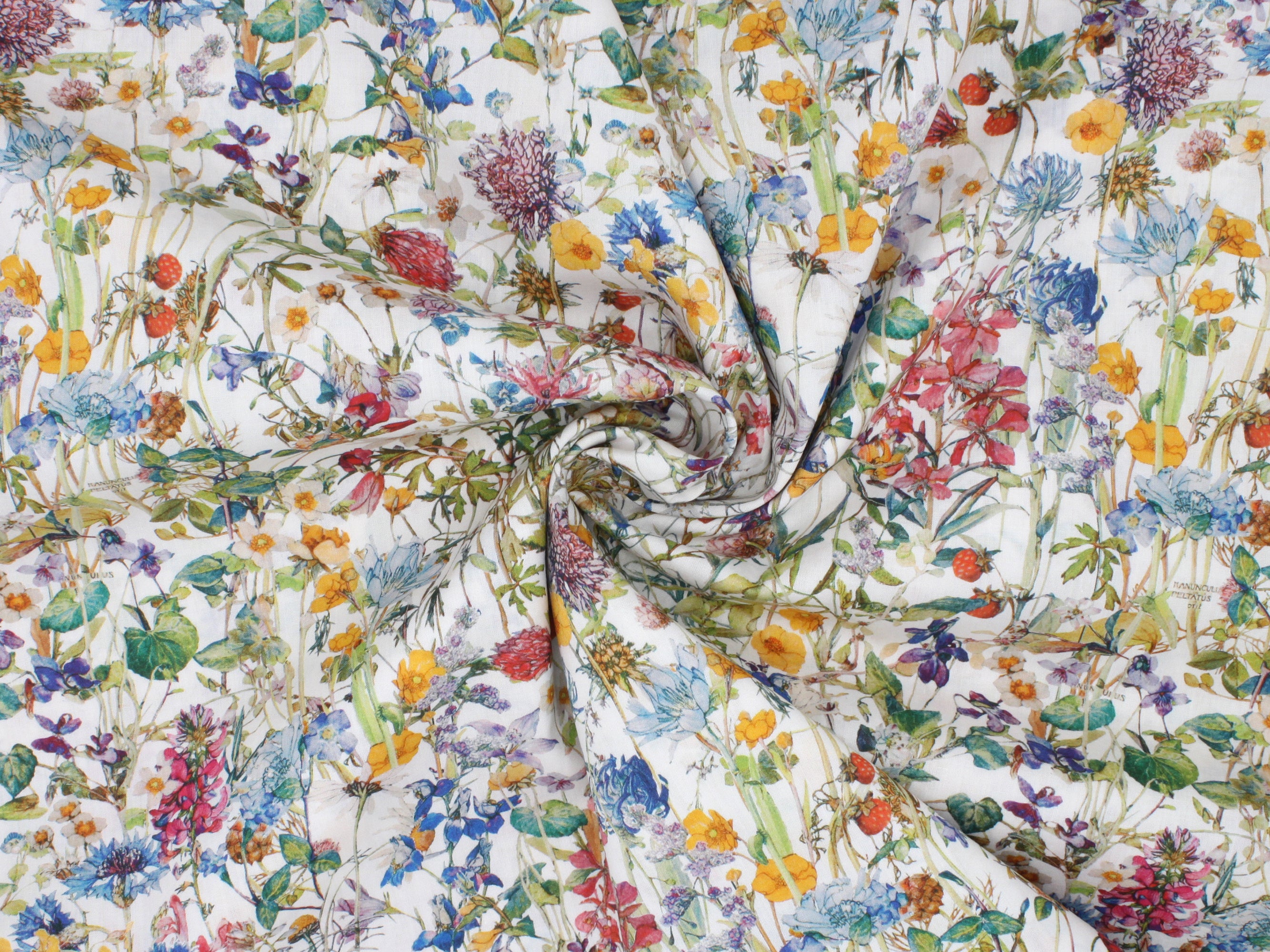 Wild Flowers H Liberty London Tana Lawn Cotton Fabric | Holme & Moss Fabric Shop
