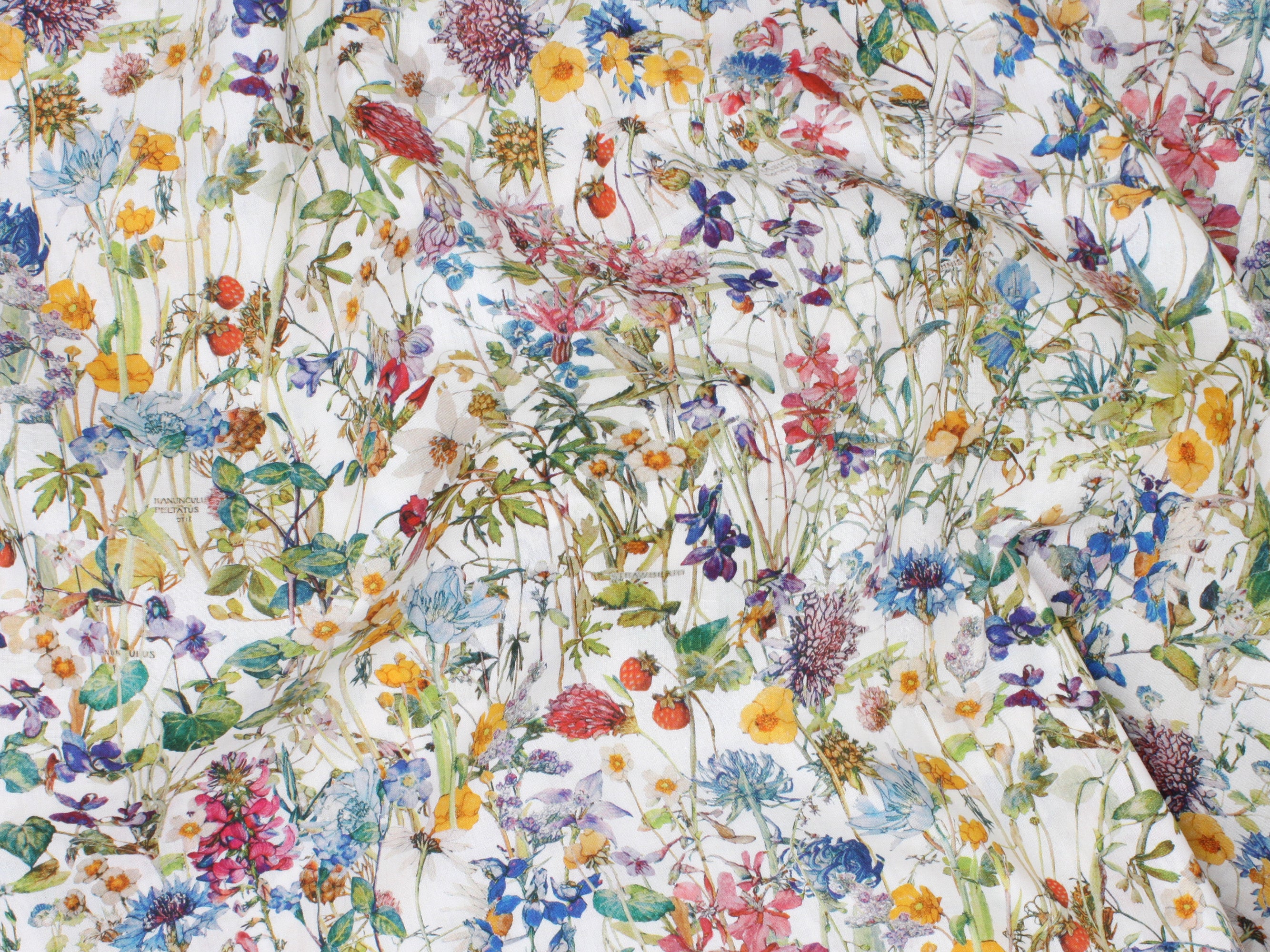 Wild Flowers H Liberty London Tana Lawn Cotton Fabric | Holme & Moss Fabric Shop