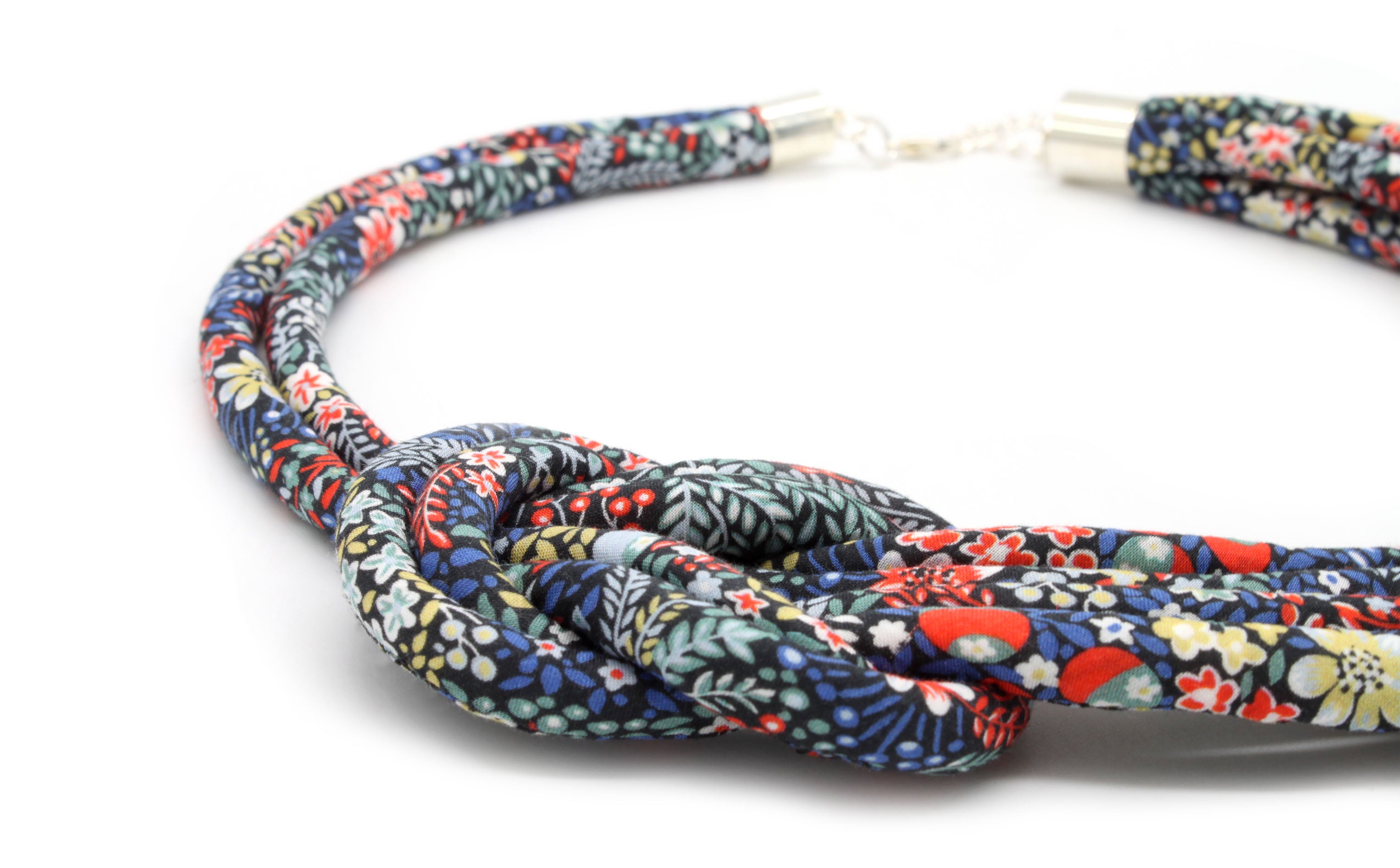 Bunny Bosworth Reef Knot Necklace - Liberty Elderberry A Print | Holme & Moss