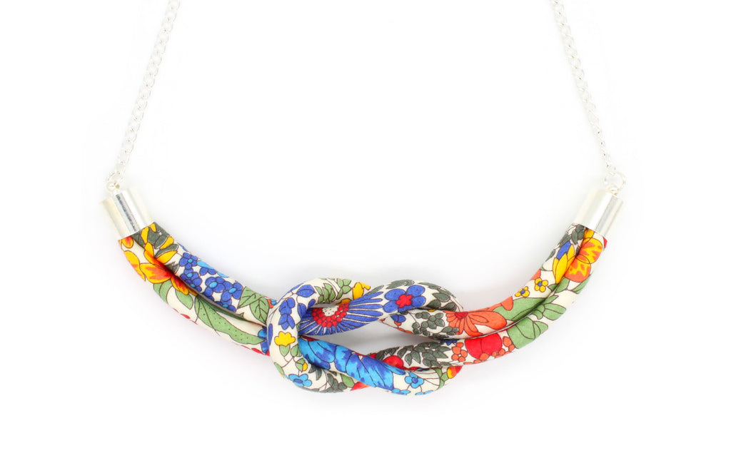 Bunny Bosworth Reef Knot Pendant Necklace - Liberty Margaret Annie A Print | Holme & Moss