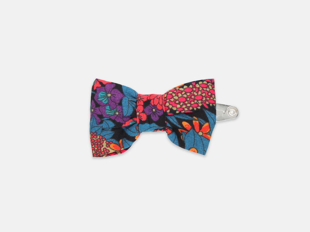 Small Bow Hair Clip, Liberty London Ciara C Print | Holme & Moss