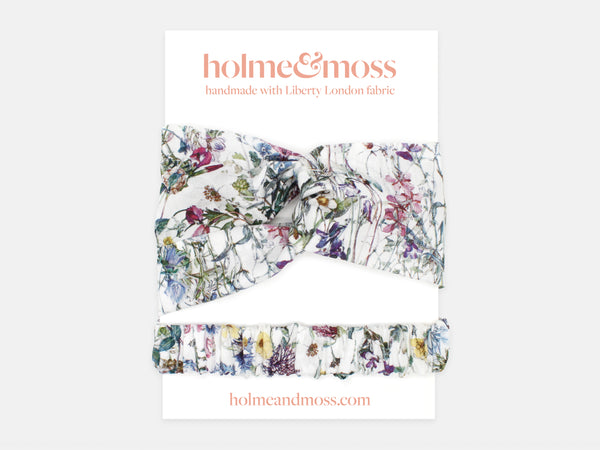 Twist Headband, Liberty London Wild Flowers Print | Holme & Moss