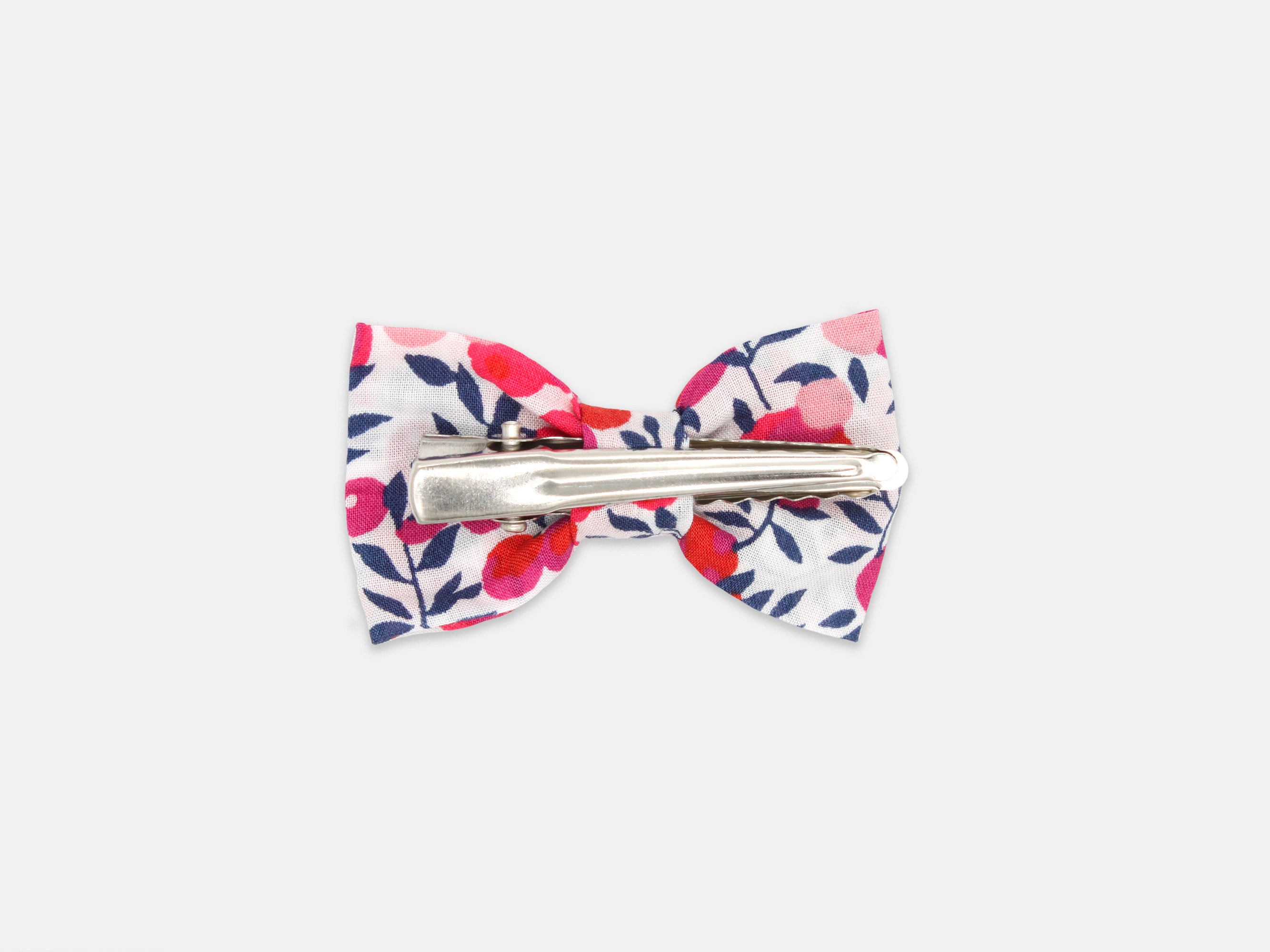 Small Bow Hair Clip - Alligator Clip, Liberty London Wiltshire Berry S Print | Holme & Moss