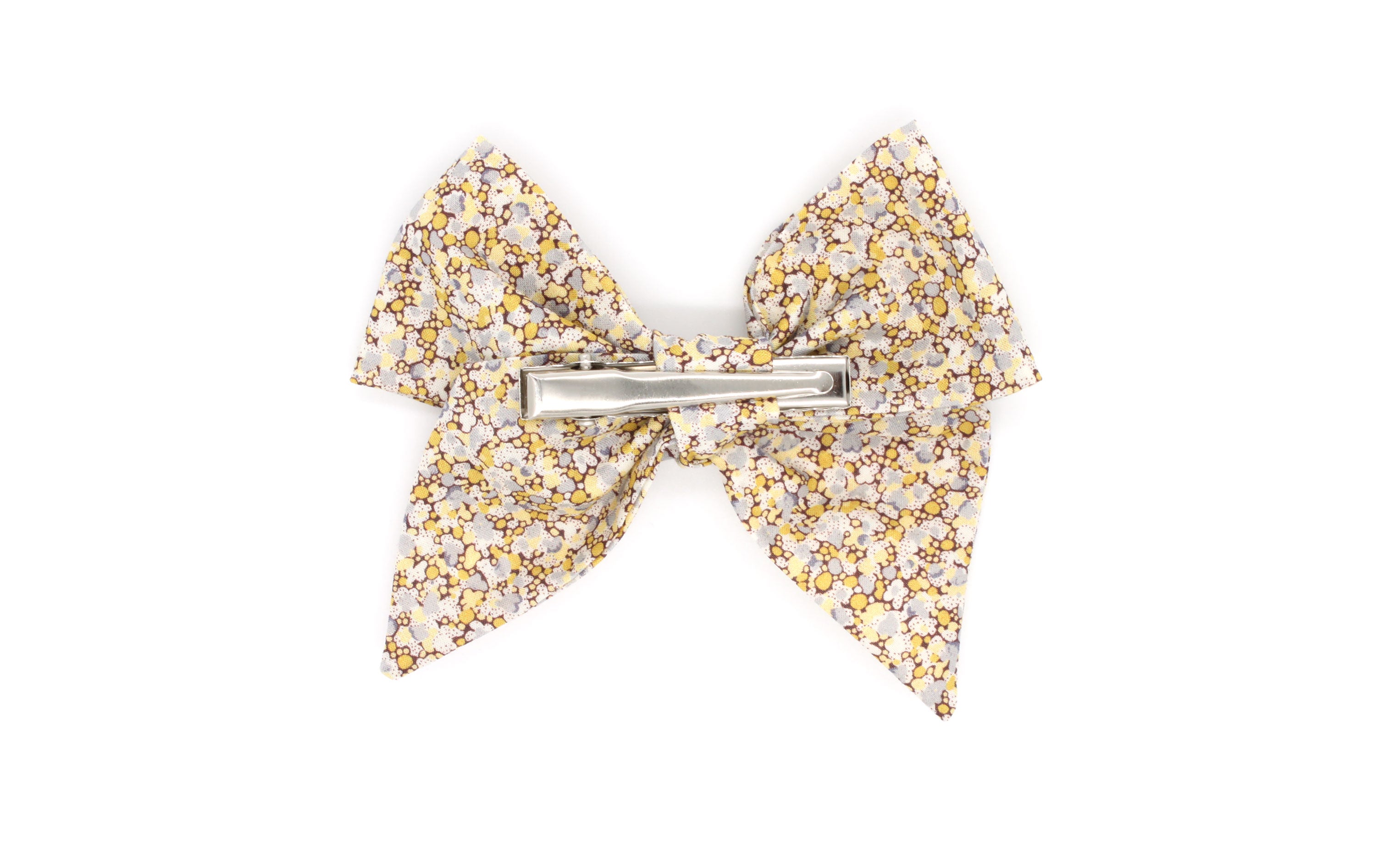 Large Bow Hair Clip - Liberty of London Pepper B-40 Print | Holme & Moss