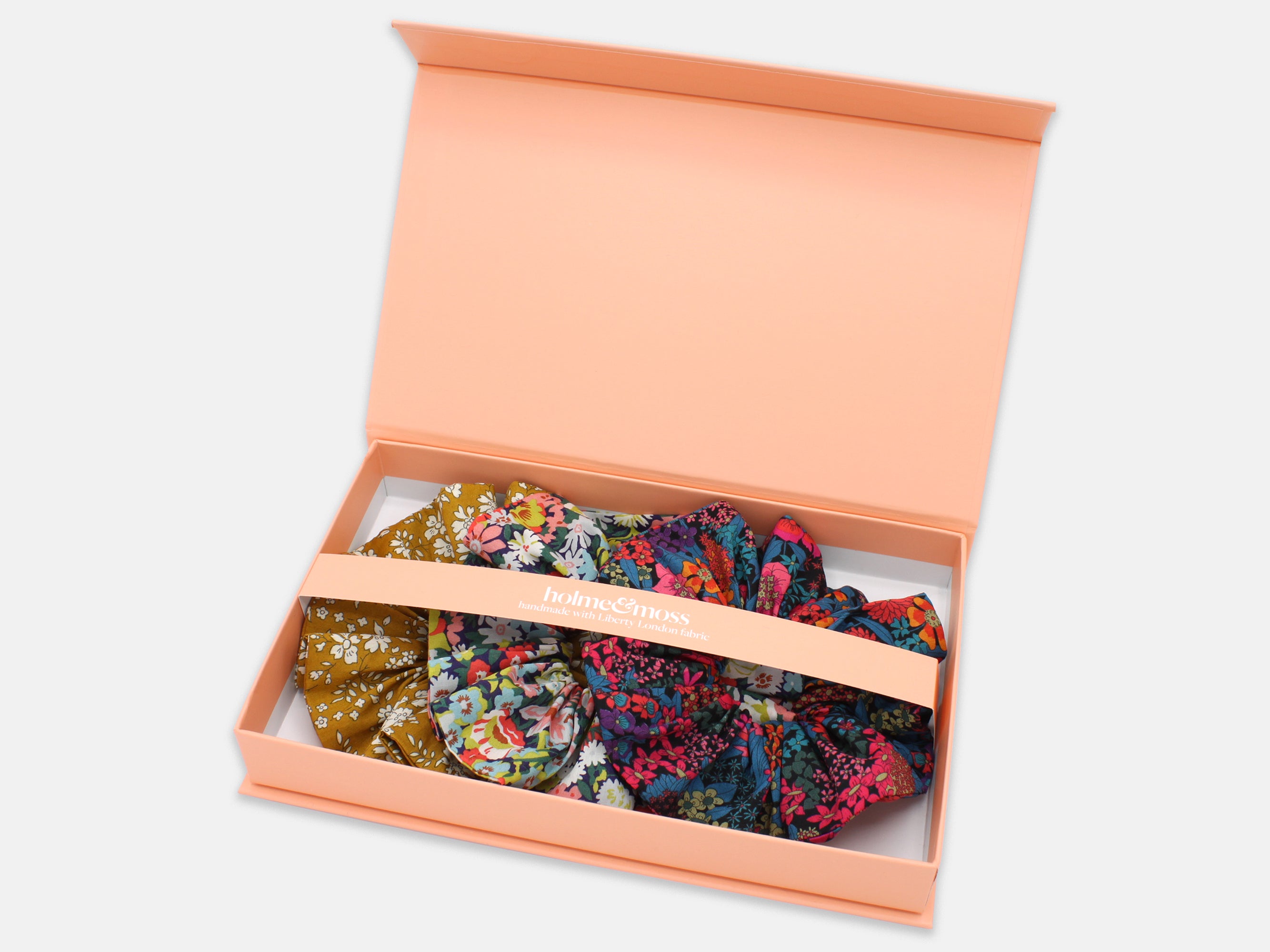 Liberty London Print Scrunchie Gift Box, Set of 3, Pop Classics Collection, Large | Holme & Moss