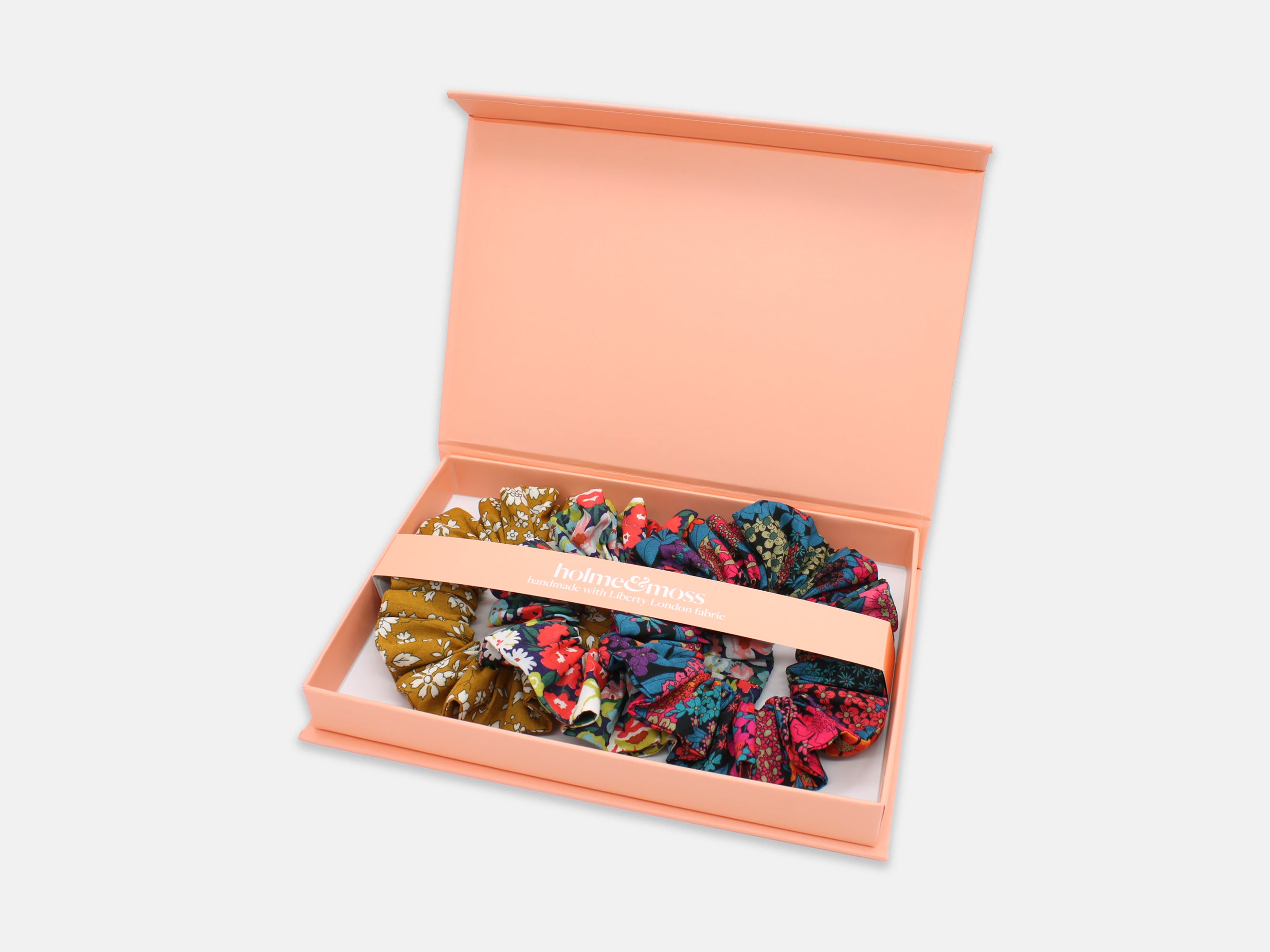 Liberty London Print Scrunchie Gift Box, Set of 3, Pop Classics Collection, Medium | Holme & Moss